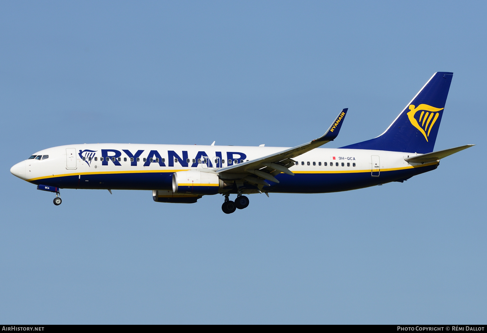 Aircraft Photo of 9H-QCA | Boeing 737-8AS | Ryanair | AirHistory.net #687882