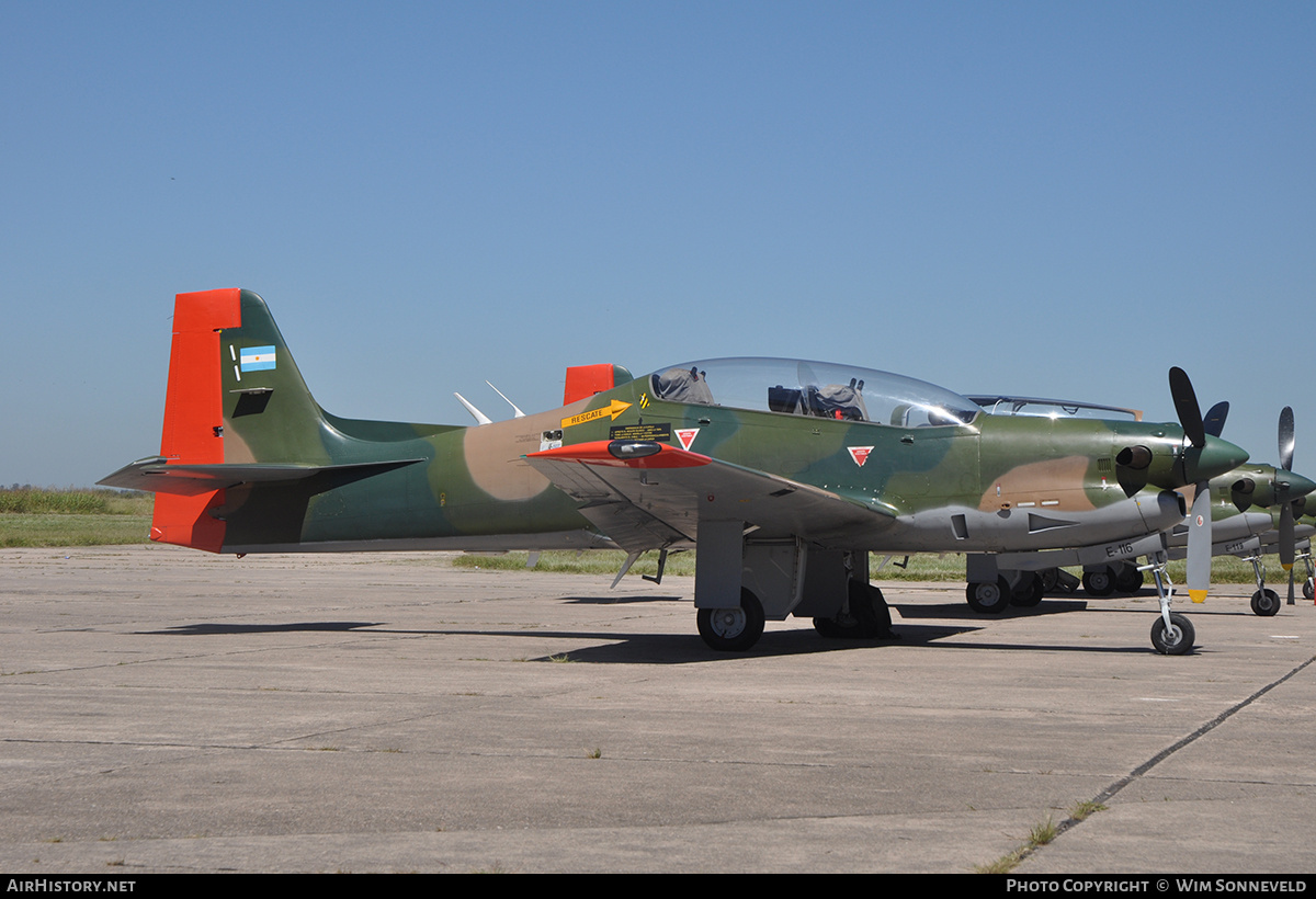 Aircraft Photo of E-116 | Embraer EMB-312A Tucano | Argentina - Air Force | AirHistory.net #687912