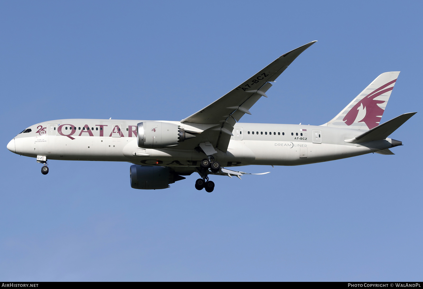 Aircraft Photo of A7-BCZ | Boeing 787-8 Dreamliner | Qatar Airways | AirHistory.net #687923