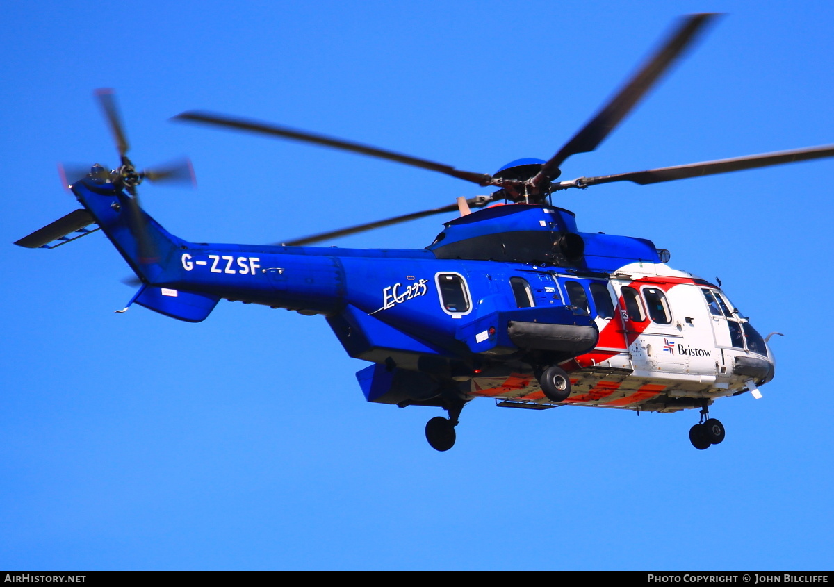 Aircraft Photo of G-ZZSF | Eurocopter EC-225LP Super Puma Mk2+ | Bristow Helicopters | AirHistory.net #687988
