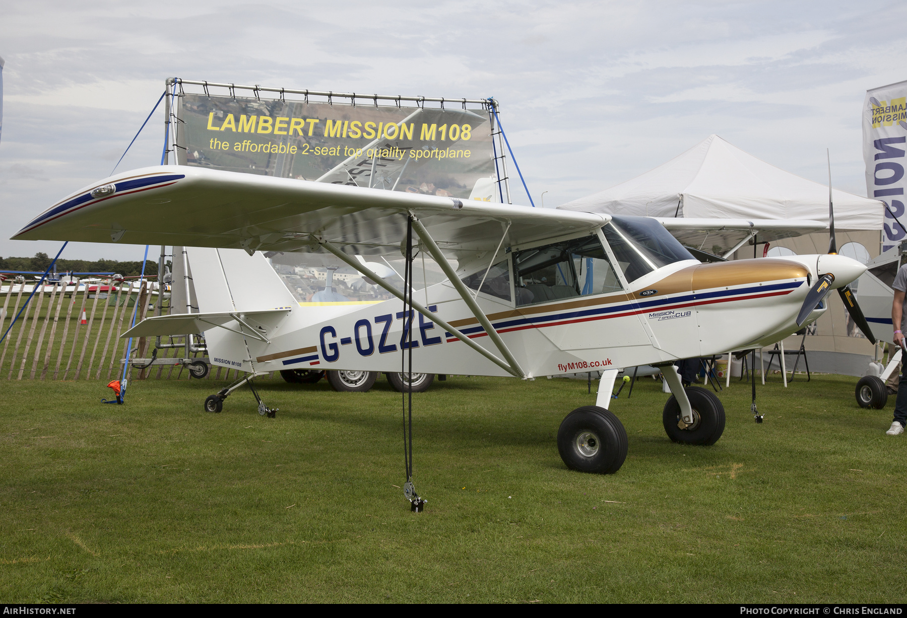 Aircraft Photo of G-OZZE | Lambert Mission M108 | AirHistory.net #688010