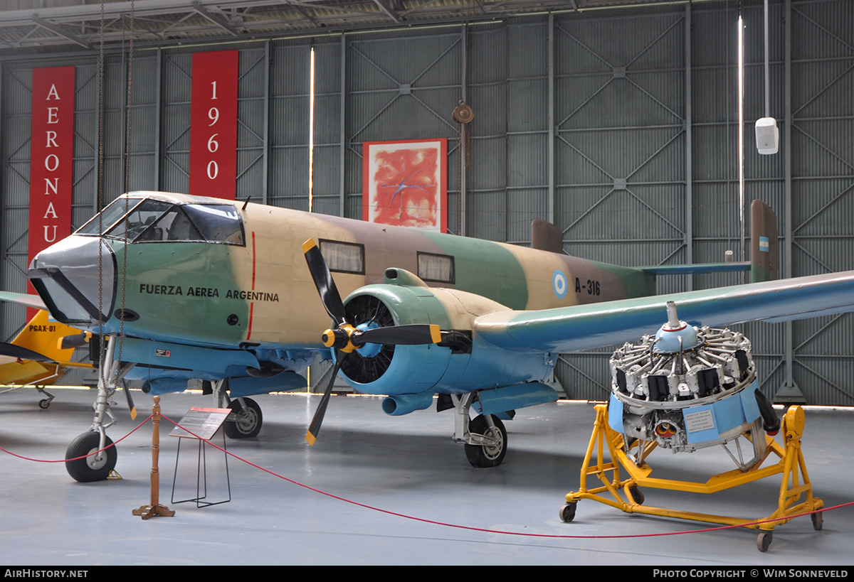 Aircraft Photo of A-316 | FMA IA-35 Huanquero | Argentina - Air Force | AirHistory.net #688114