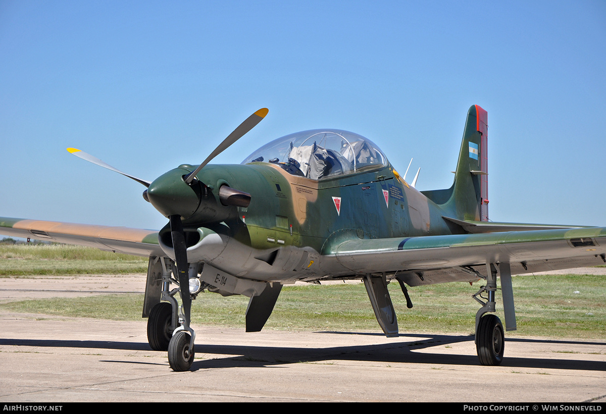 Aircraft Photo of E-114 | Embraer EMB-312A Tucano | Argentina - Air Force | AirHistory.net #688115