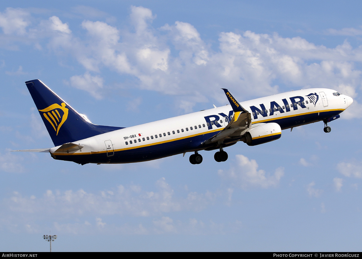 Aircraft Photo of 9H-QBX | Boeing 737-8AS | Ryanair | AirHistory.net #688142
