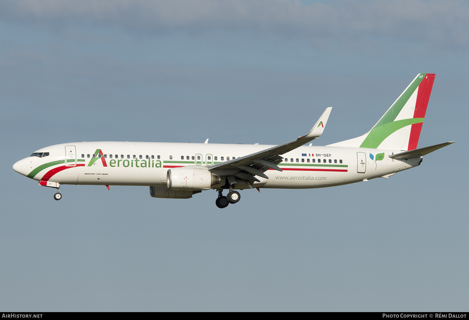 Aircraft Photo of 9H-GEF | Boeing 737-86Q | Aeroitalia | AirHistory.net #688150