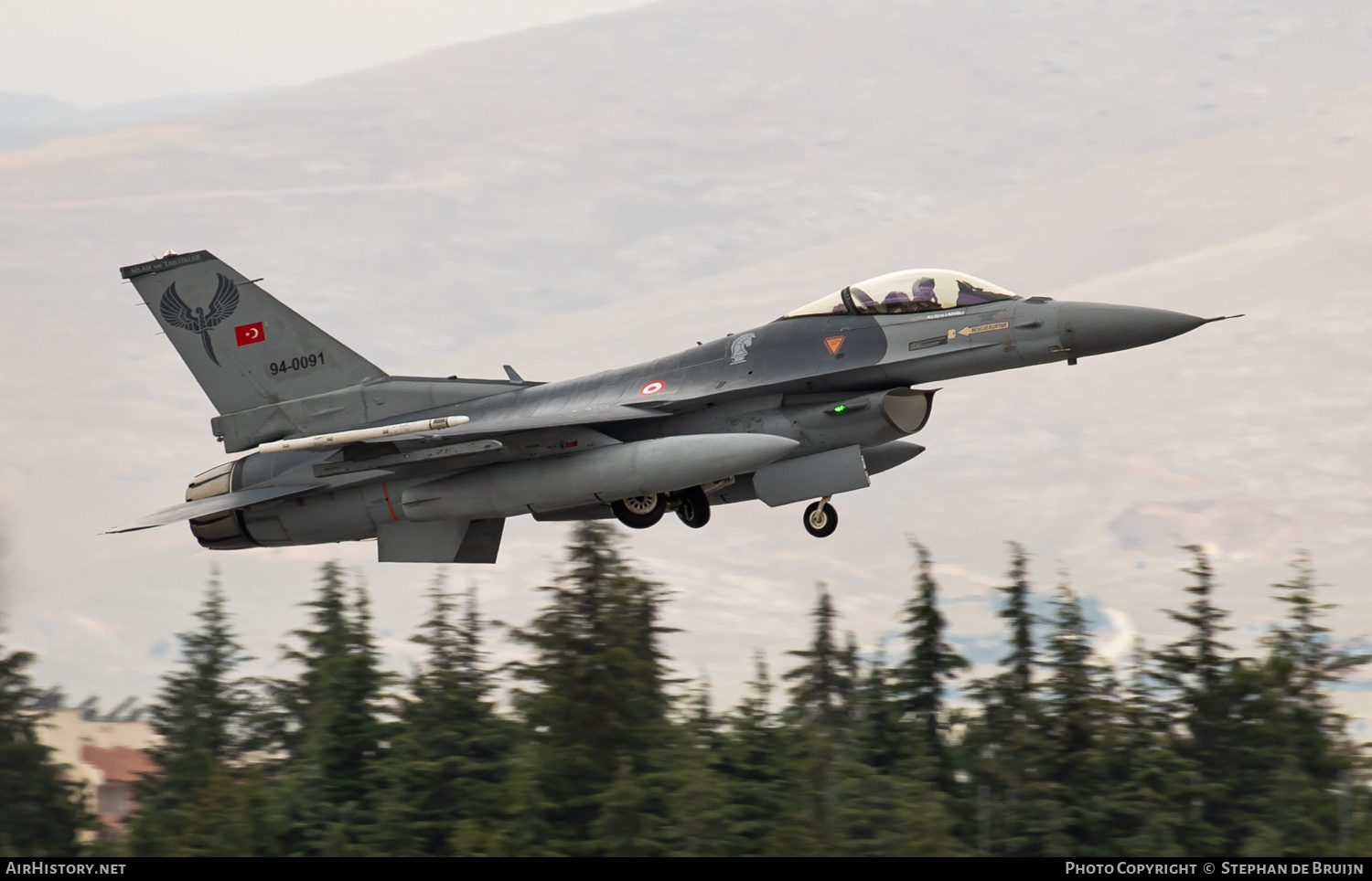 Aircraft Photo of 94-0091 | General Dynamics F-16C Fighting Falcon | Turkey - Air Force | AirHistory.net #688175