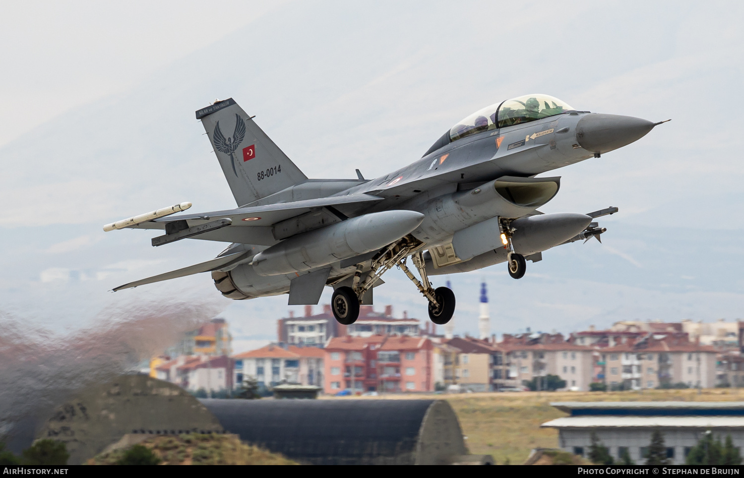 Aircraft Photo of 88-0014 | General Dynamics F-16DG Fighting Falcon | Turkey - Air Force | AirHistory.net #688177