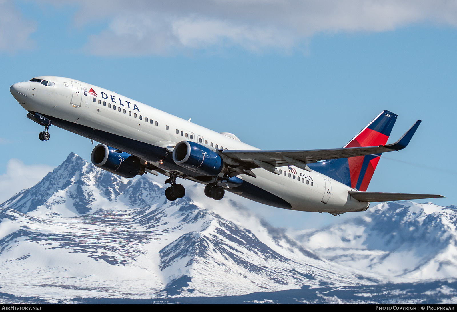 Aircraft Photo of N3742C | Boeing 737-832 | Delta Air Lines | AirHistory.net #688305