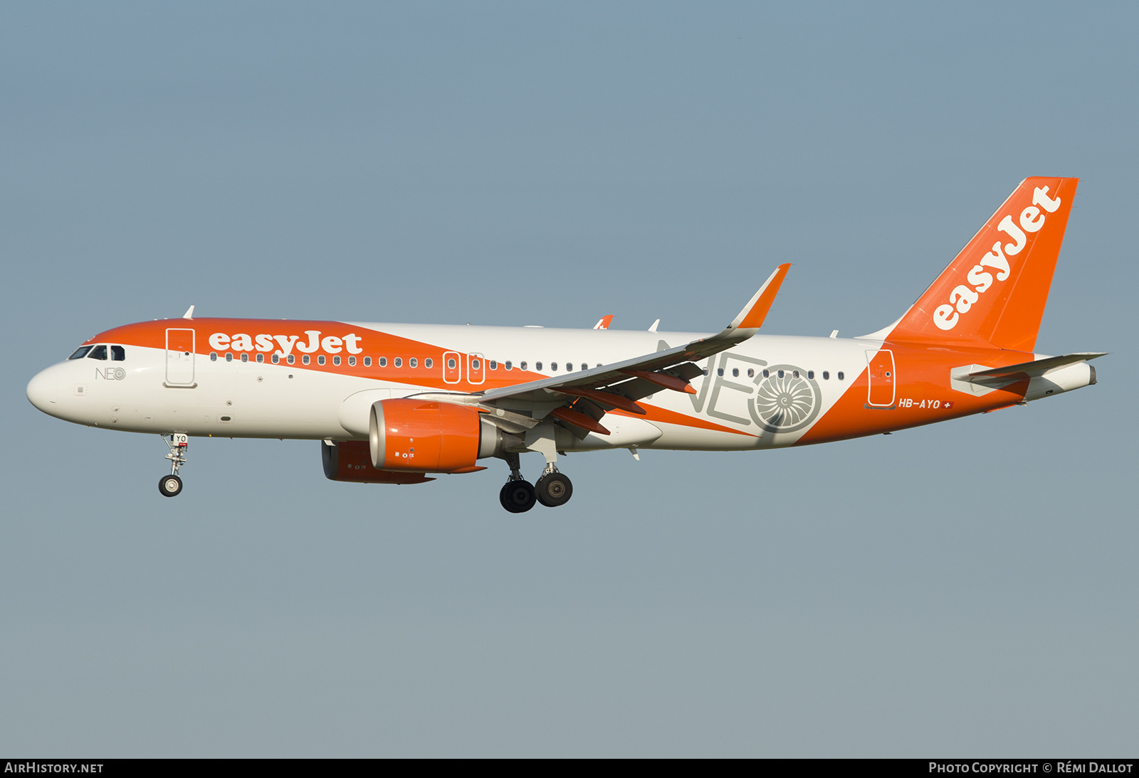 Aircraft Photo of HB-AYO | Airbus A320-251N | EasyJet | AirHistory.net #688361