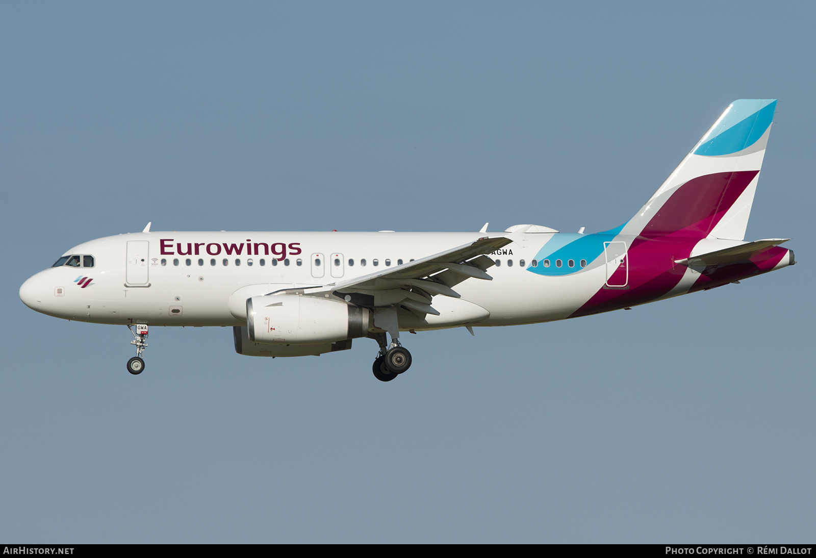 Aircraft Photo of D-AGWA | Airbus A319-132 | Eurowings | AirHistory.net #688376