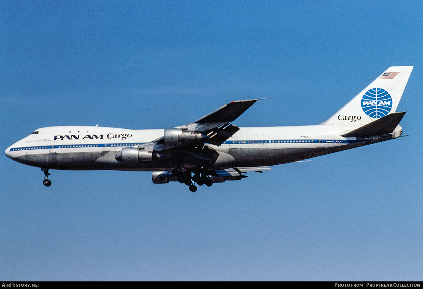 Aircraft Photo of N771PA | Boeing 747-121(A/SF) | Pan American World Airways - Pan Am Cargo | AirHistory.net #688406