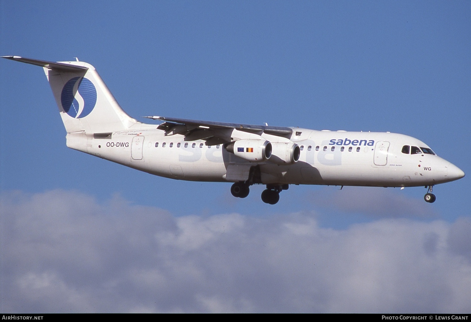 Aircraft Photo of OO-DWG | British Aerospace Avro 146-RJ100 | Sabena | AirHistory.net #688447