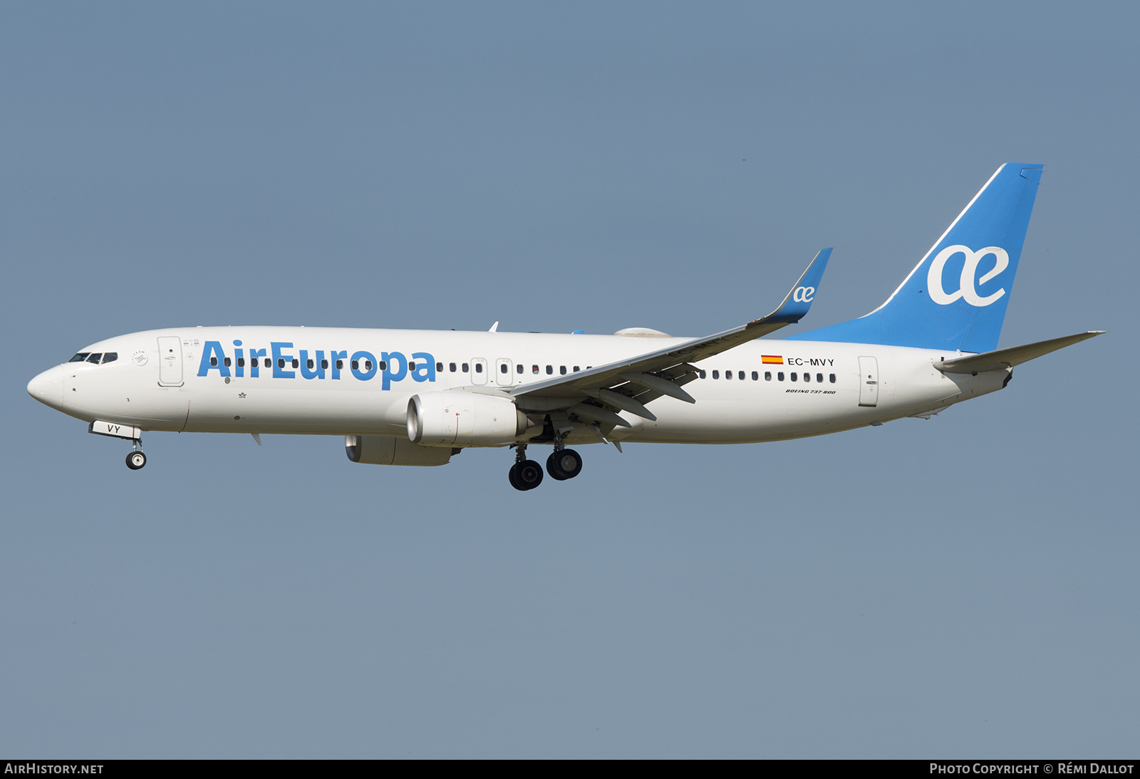 Aircraft Photo of EC-MVY | Boeing 737-800 | Air Europa | AirHistory.net #688494