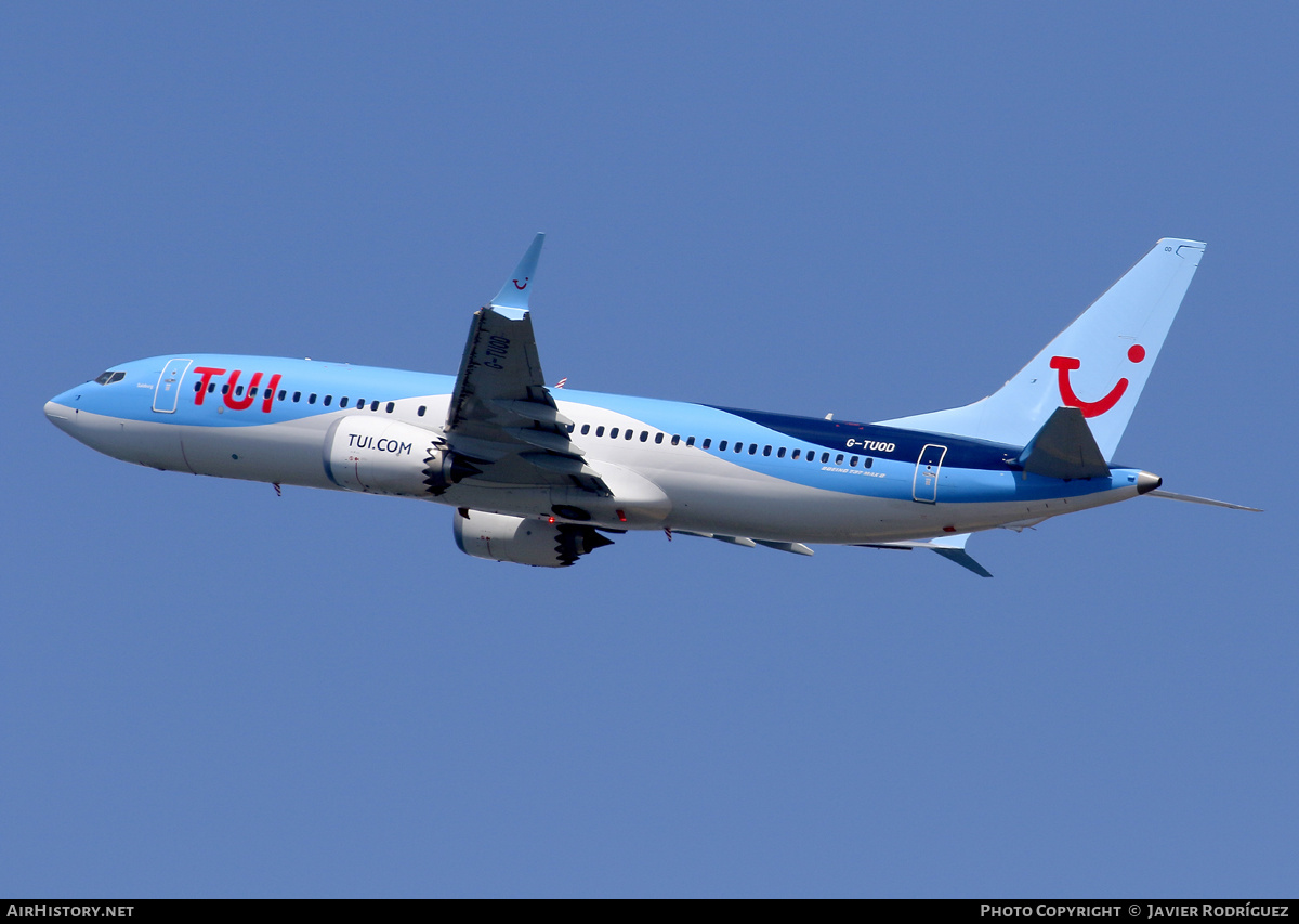 Aircraft Photo of G-TUOD | Boeing 737-8 Max 8 | TUI | AirHistory.net #688510