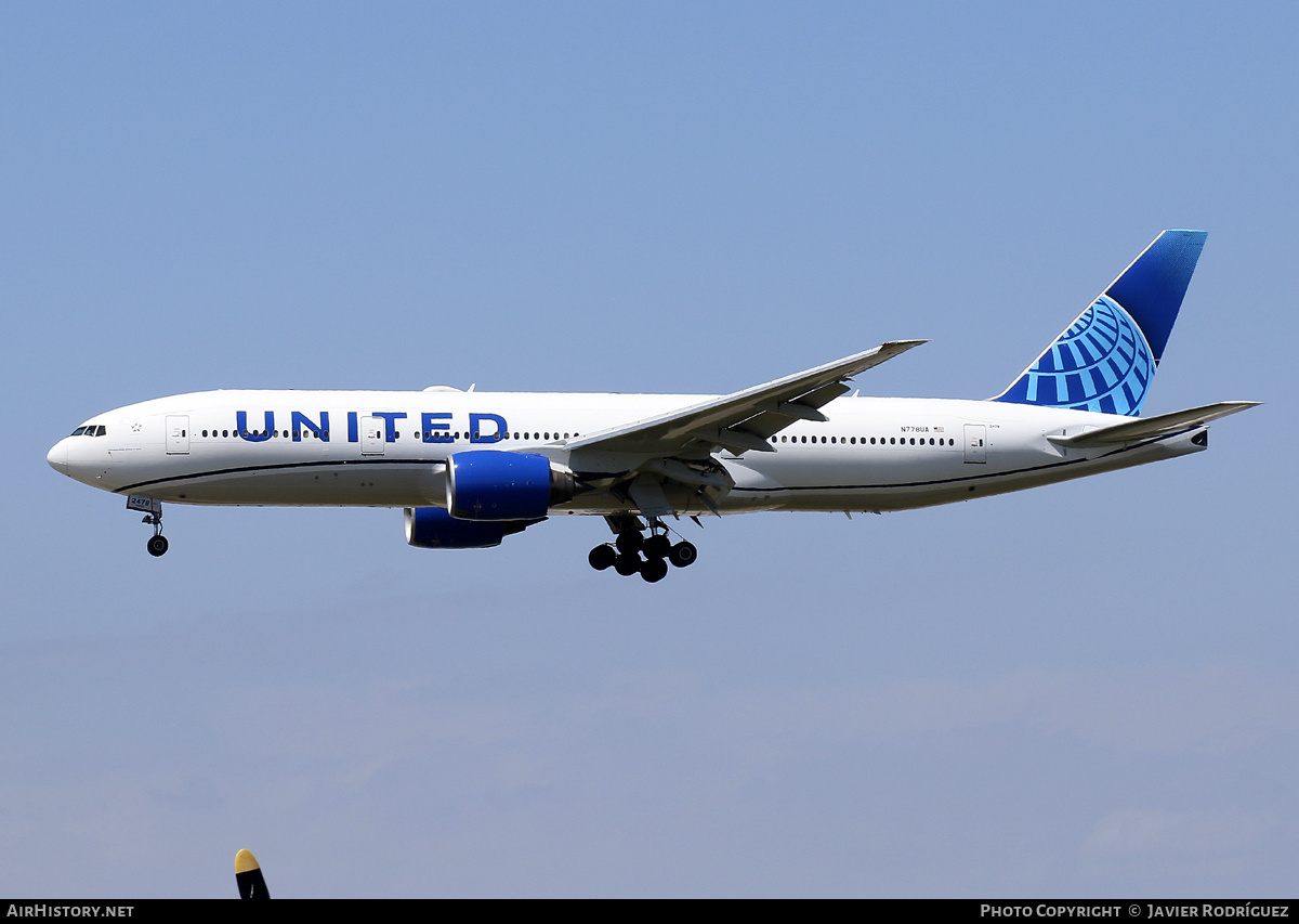 Aircraft Photo of N778UA | Boeing 777-222 | United Airlines | AirHistory.net #688534