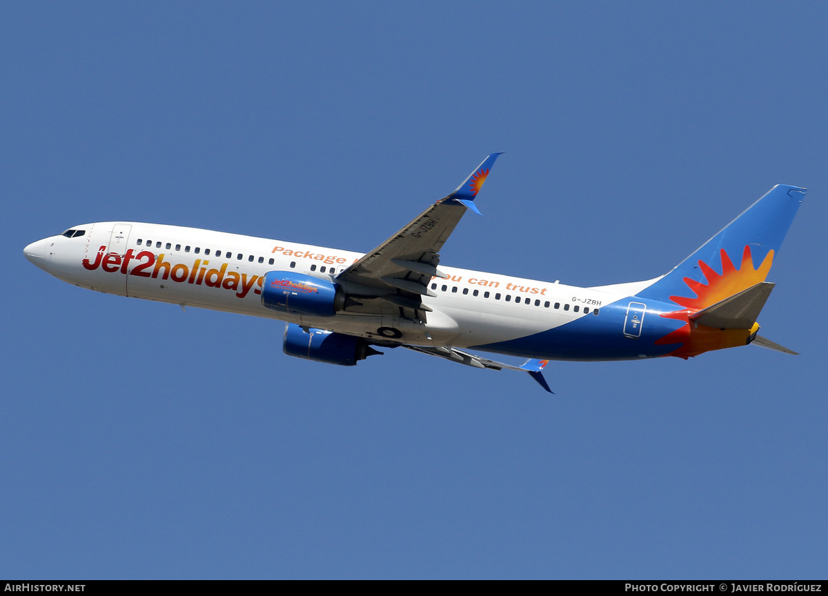 Aircraft Photo of G-JZBH | Boeing 737-800 | Jet2 Holidays | AirHistory.net #688594