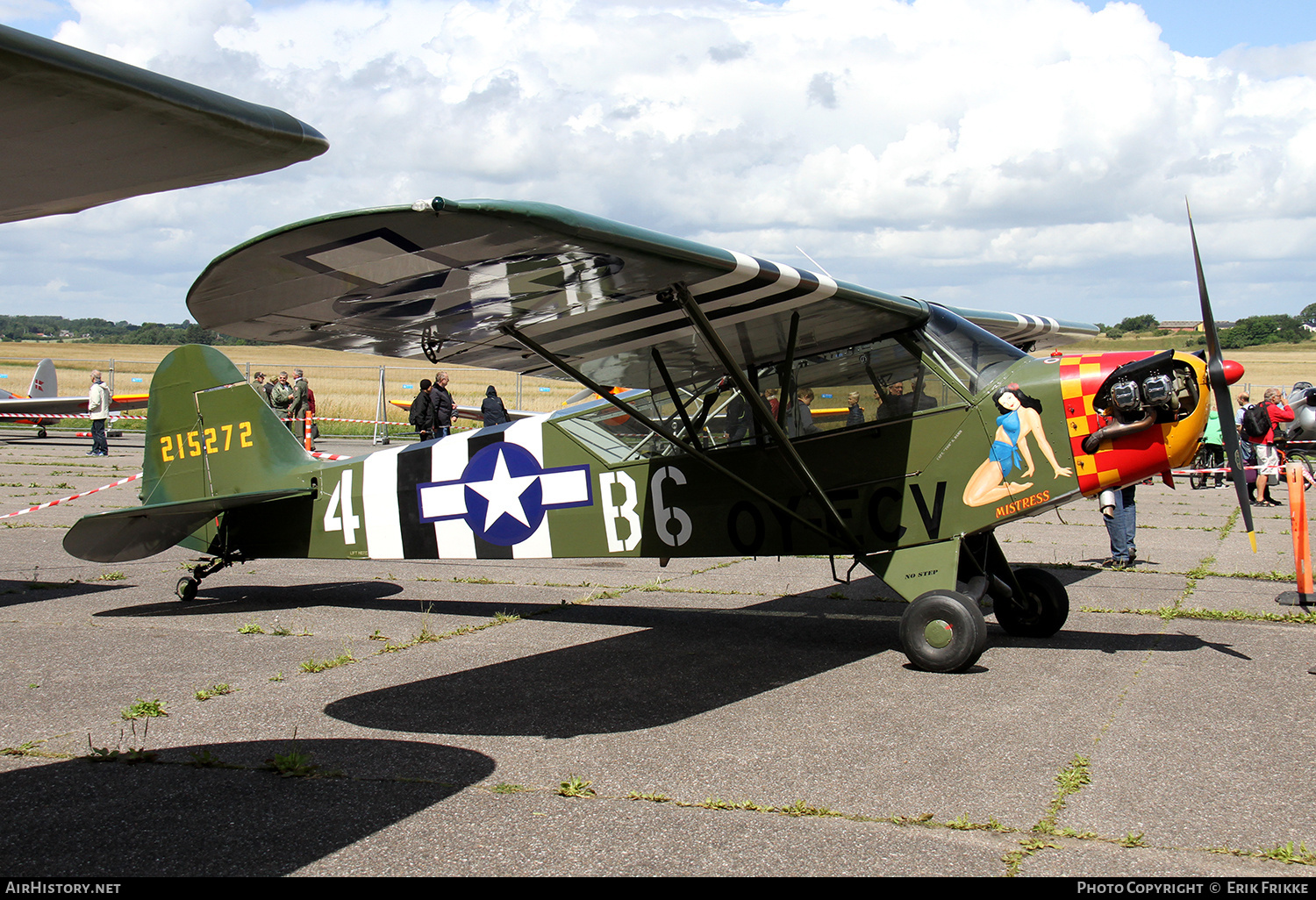 Aircraft Photo of OY-ECV / 215272 | Piper L-4A Cub (O-59A/J-3C-65D) | USA - Air Force | AirHistory.net #688636