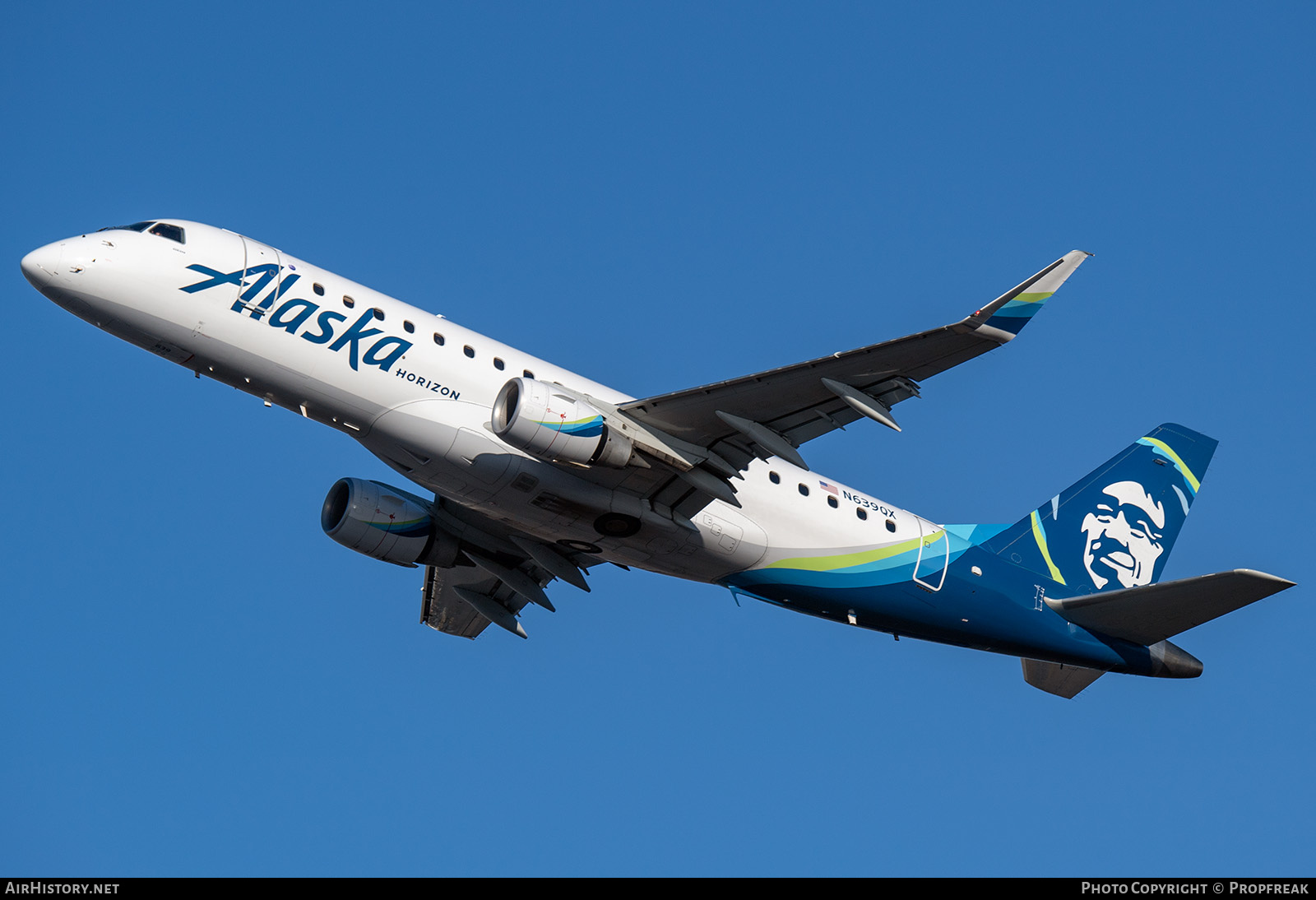 Aircraft Photo of N639QX | Embraer 175LR (ERJ-170-200LR) | Alaska Airlines | AirHistory.net #688679