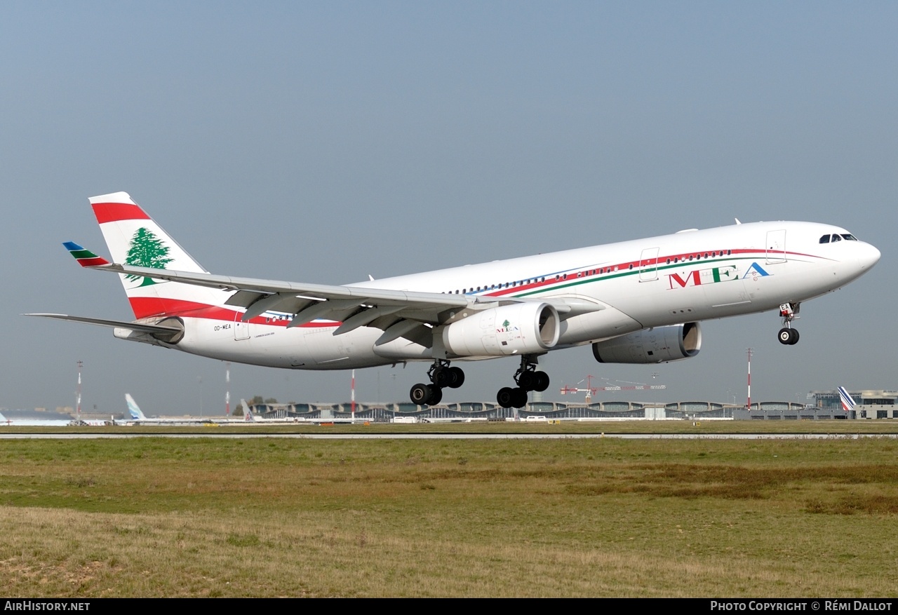 Aircraft Photo of OD-MEA | Airbus A330-243 | MEA - Middle East Airlines | AirHistory.net #688730