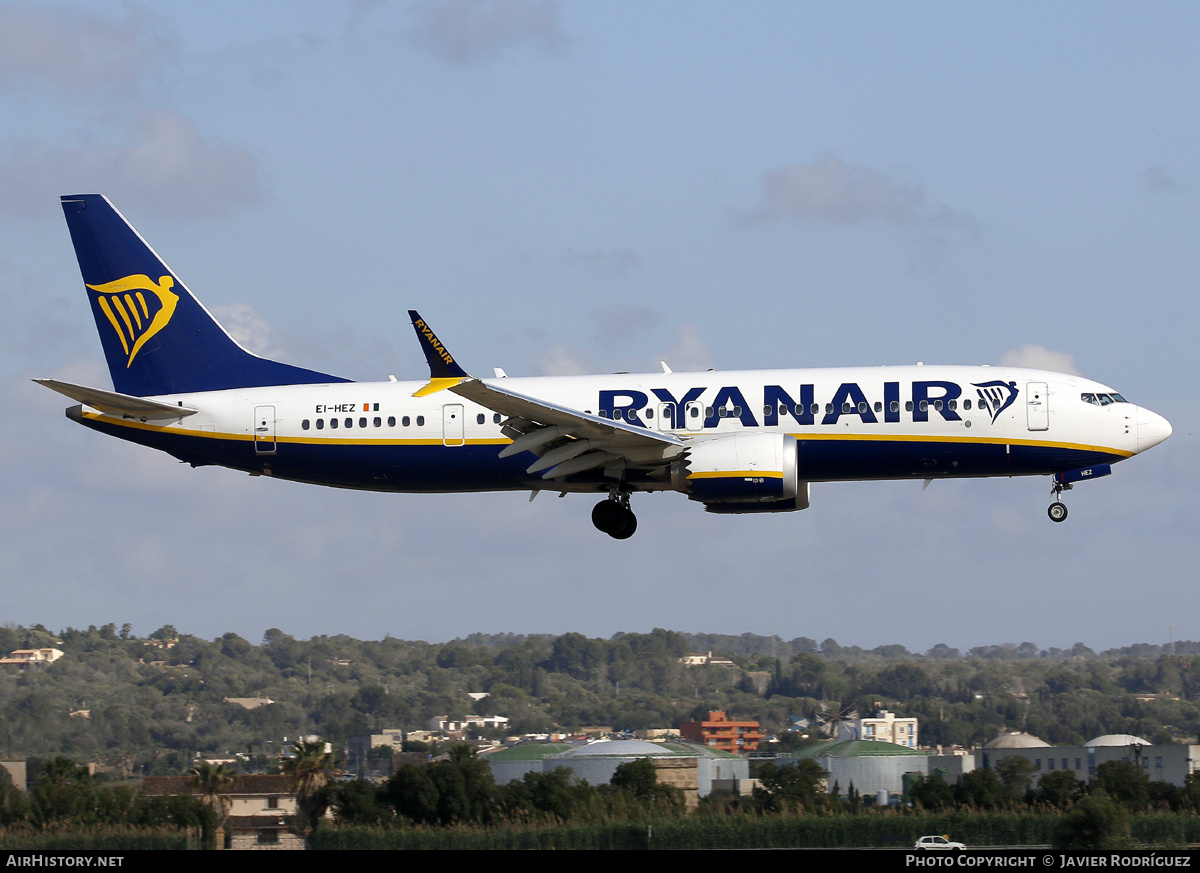 Aircraft Photo of EI-HEZ | Boeing 737-8200 Max 200 | Ryanair | AirHistory.net #688761