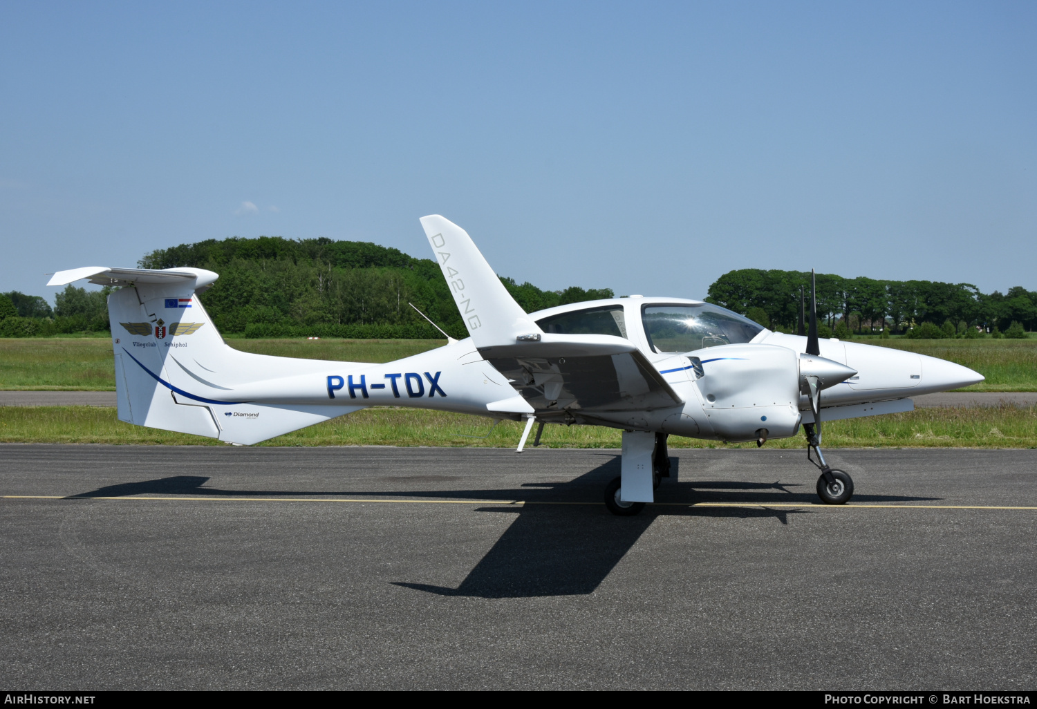 Aircraft Photo of PH-TDX | Diamond DA42 NG Twin Star | Vliegclub Schiphol | AirHistory.net #688834