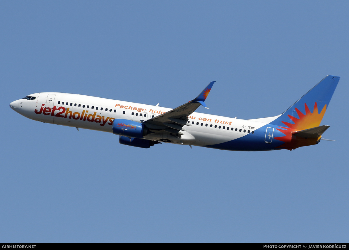 Aircraft Photo of G-JZBF | Boeing 737-800 | Jet2 Holidays | AirHistory.net #688902