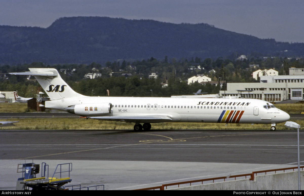 Aircraft Photo of SE-DIC | McDonnell Douglas MD-87 (DC-9-87) | Scandinavian Airlines - SAS | AirHistory.net #688935