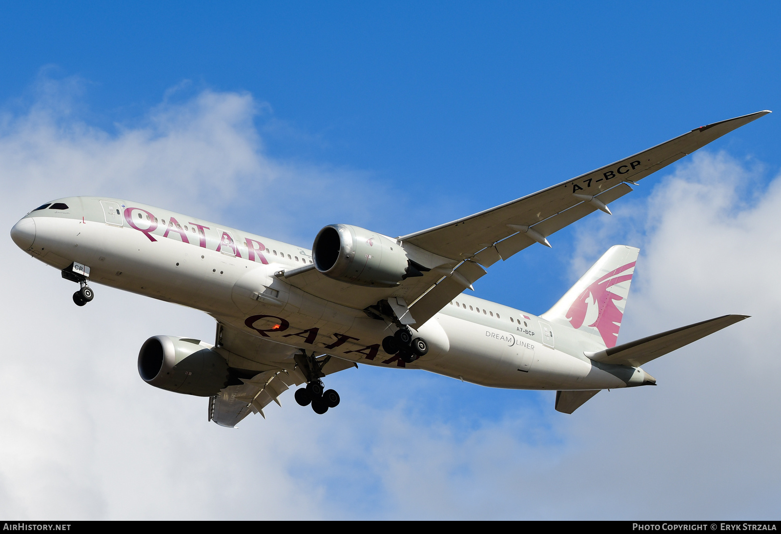 Aircraft Photo of A7-BCP | Boeing 787-8 Dreamliner | Qatar Airways | AirHistory.net #688982