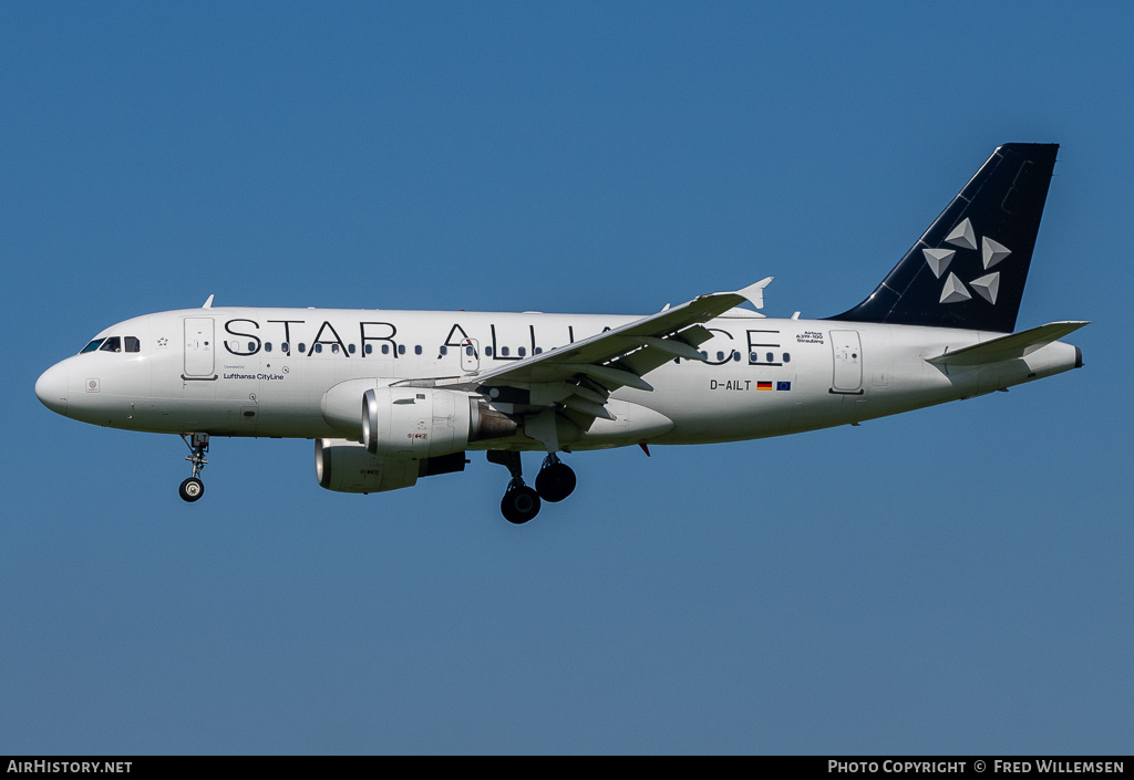 Aircraft Photo of D-AILT | Airbus A319-114 | Lufthansa CityLine | AirHistory.net #689051