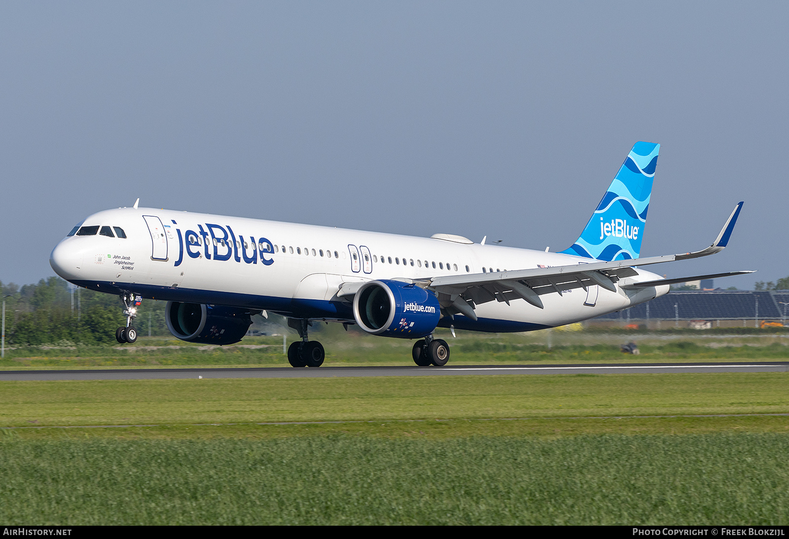 Aircraft Photo of N4073J | Airbus A321-271NX | JetBlue Airways | AirHistory.net #689065