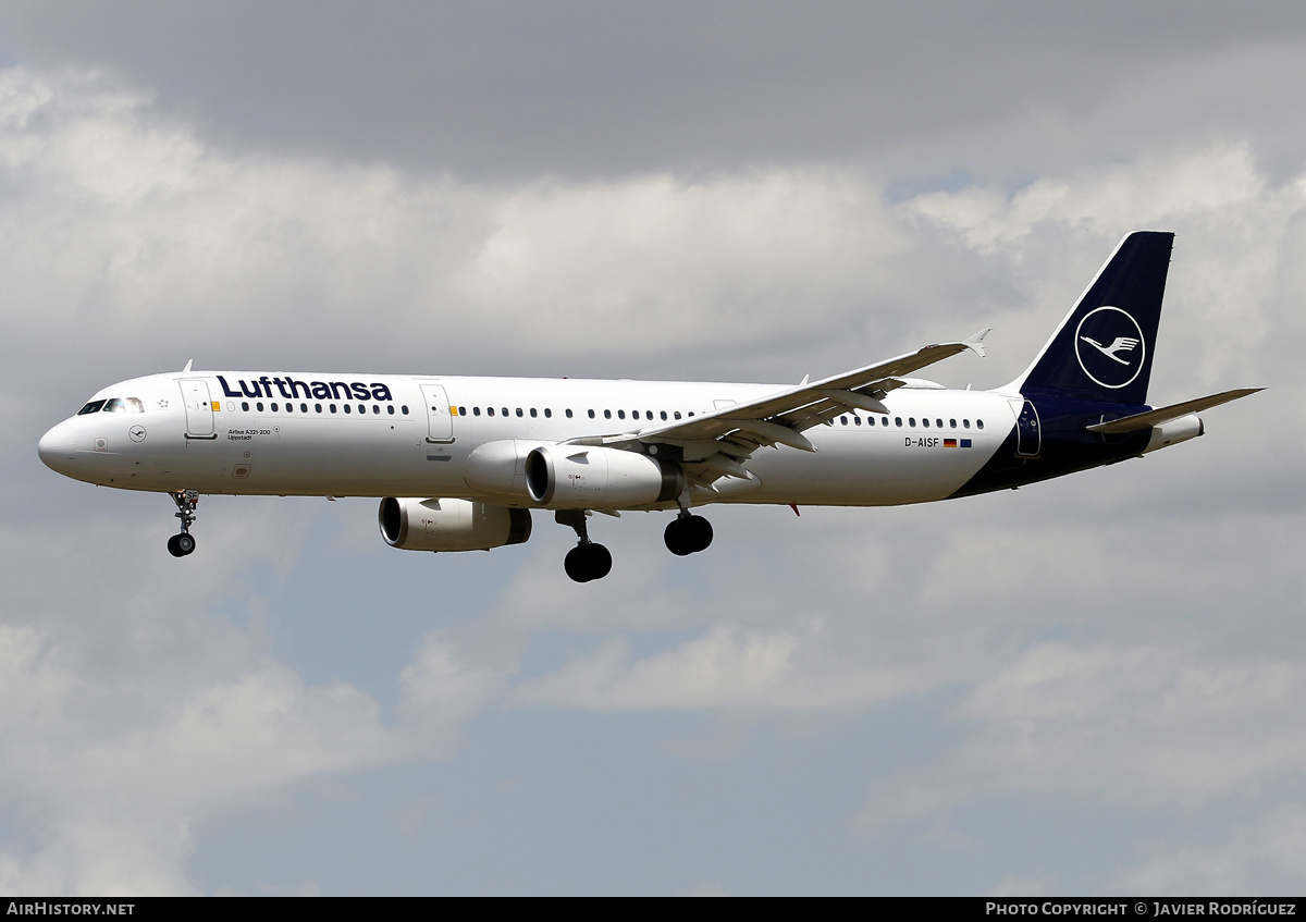 Aircraft Photo of D-AISF | Airbus A321-231 | Lufthansa | AirHistory.net #689167
