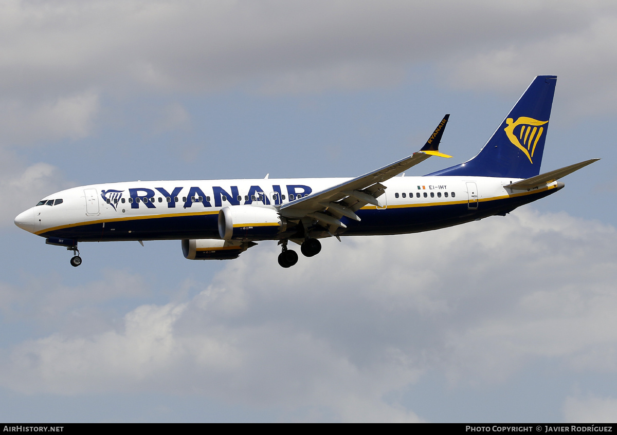 Aircraft Photo of EI-IHY | Boeing 737-8200 Max 200 | Ryanair | AirHistory.net #689173