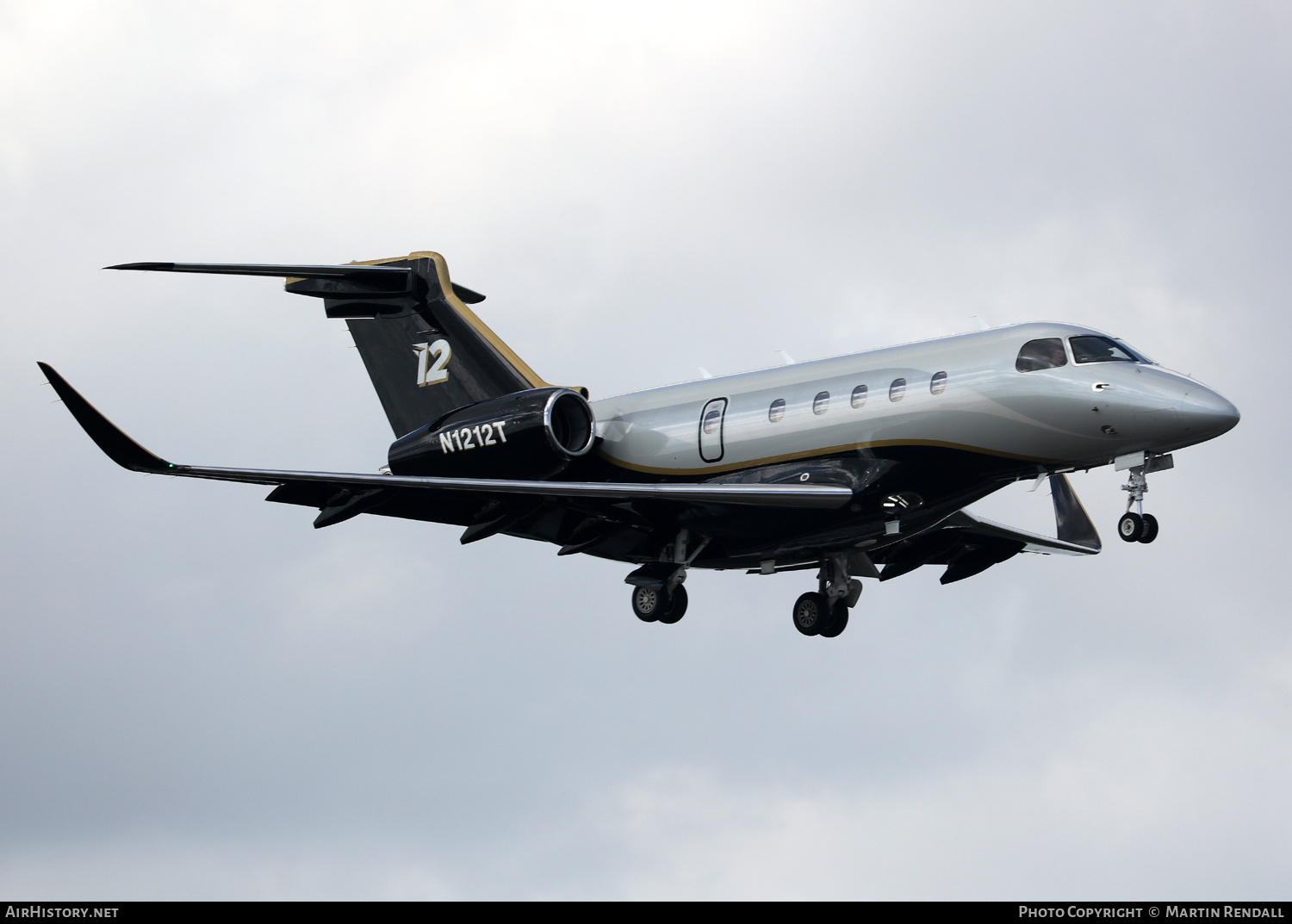 Aircraft Photo of N1212T | Embraer EMB-545 Legacy 450 | 12 - Twelve Aviation | AirHistory.net #689195