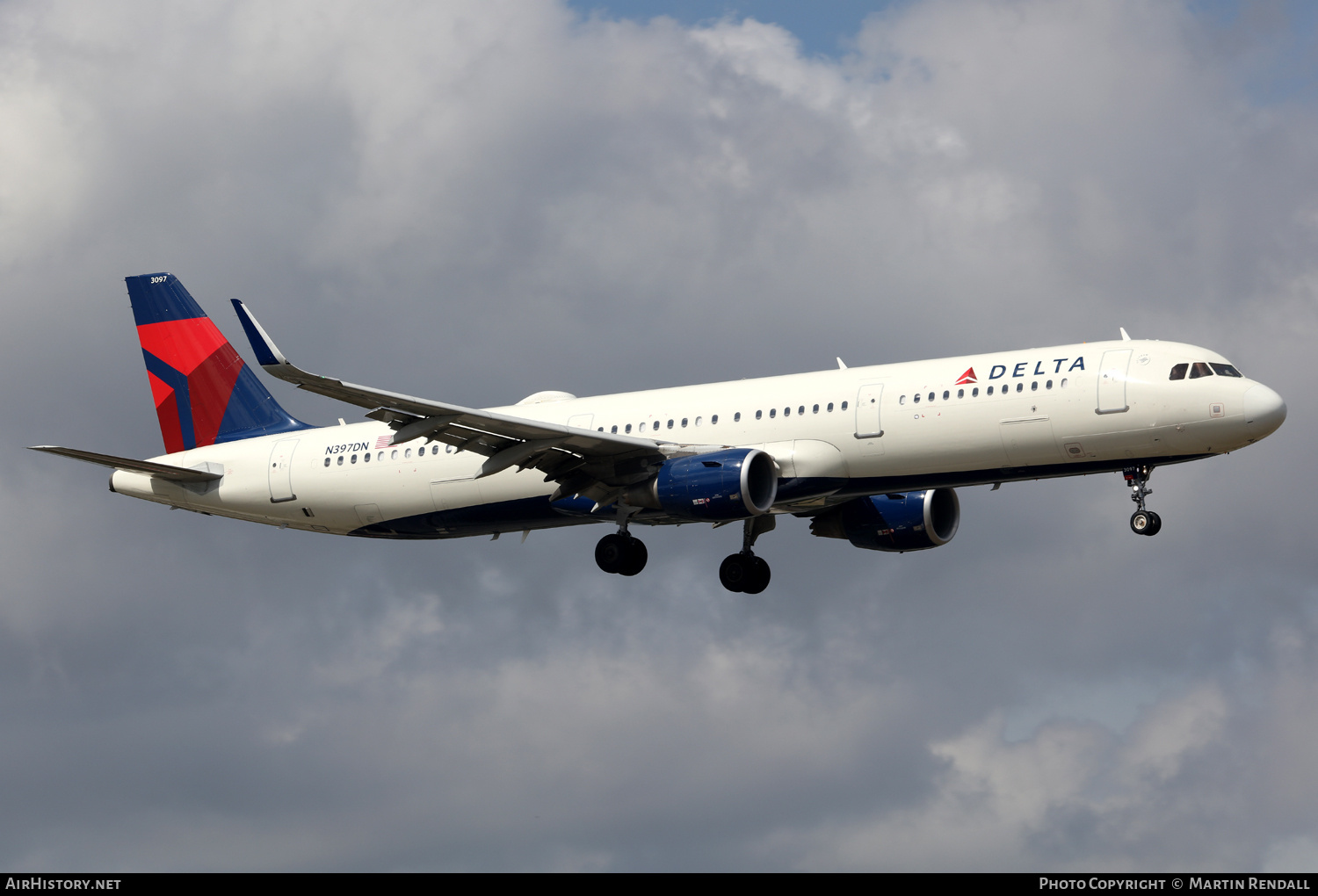 Aircraft Photo of N397DN | Airbus A321-211 | Delta Air Lines | AirHistory.net #689196