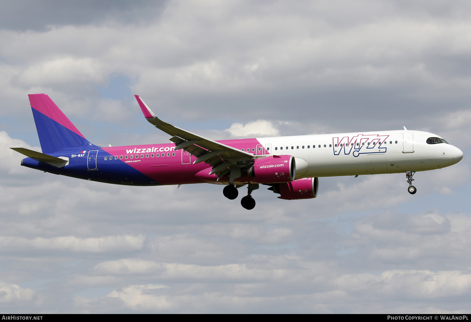 Aircraft Photo of 9H-WAF | Airbus A321-271NX | Wizz Air | AirHistory.net #689261