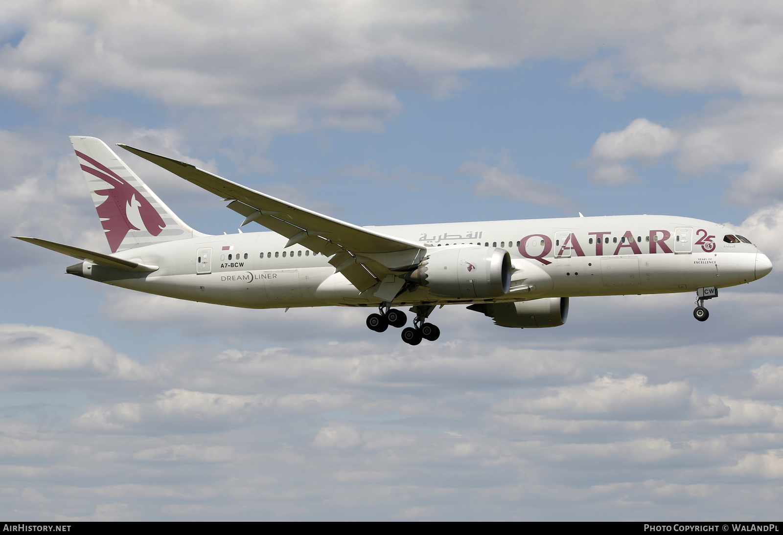 Aircraft Photo of A7-BCW | Boeing 787-8 Dreamliner | Qatar Airways | AirHistory.net #689291