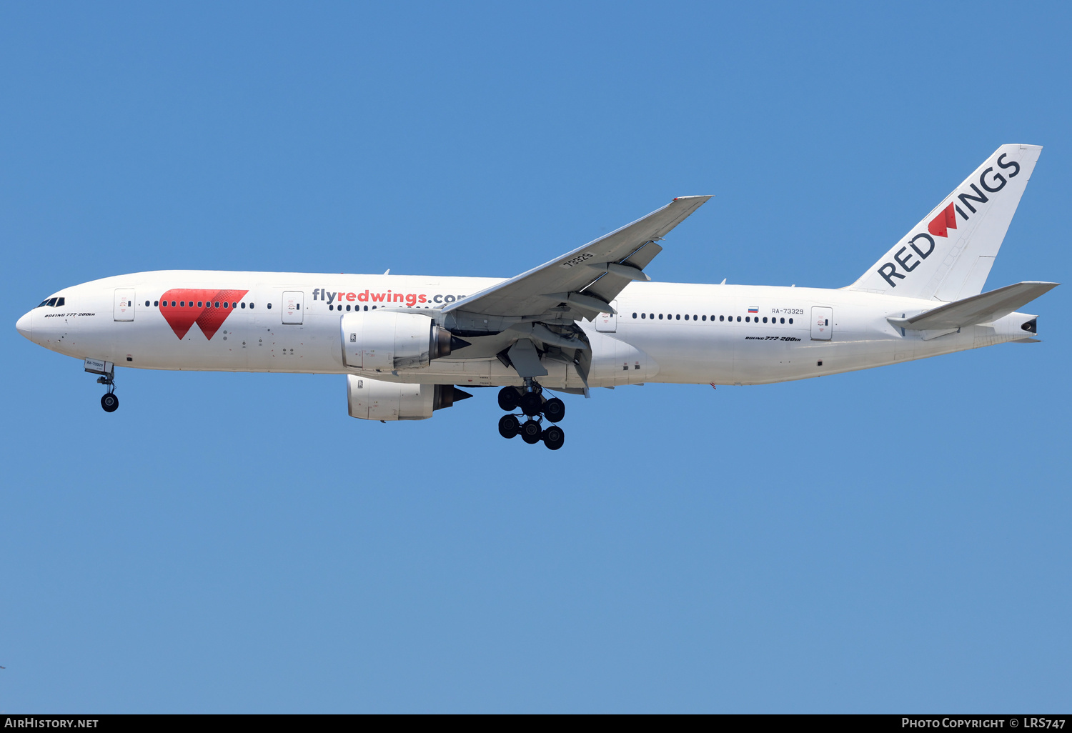 Aircraft Photo of RA-73329 | Boeing 777-21H/ER | Red Wings | AirHistory.net #689292