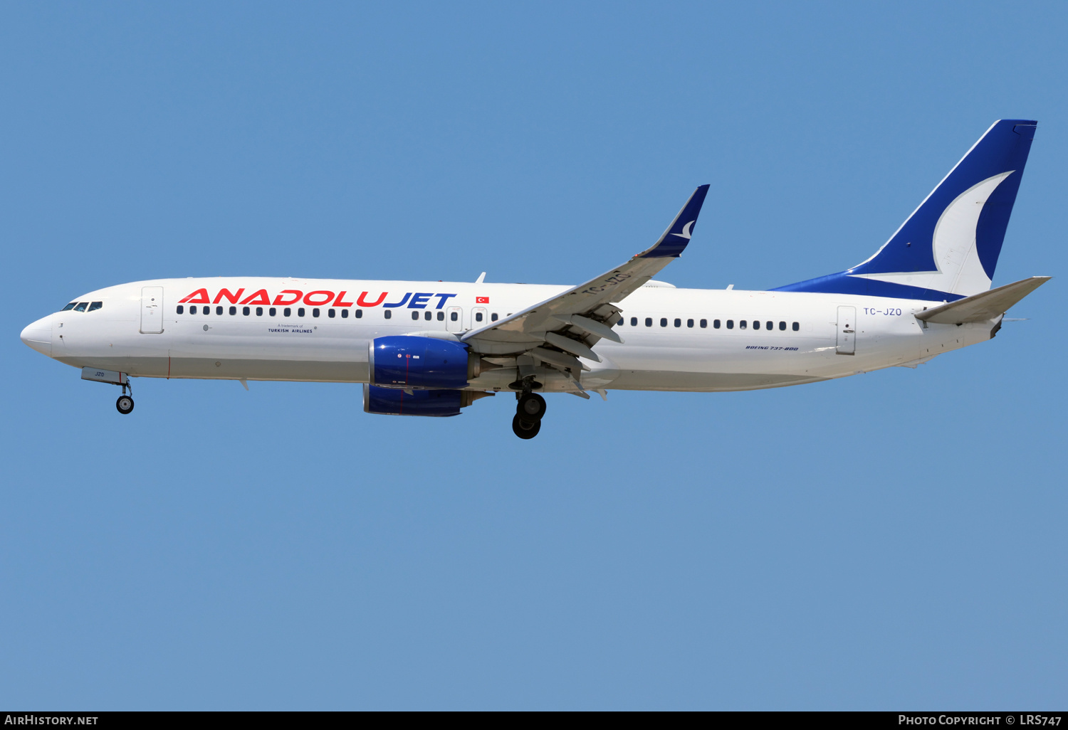 Aircraft Photo of TC-JZO | Boeing 737-8JP | AnadoluJet | AirHistory.net #689311