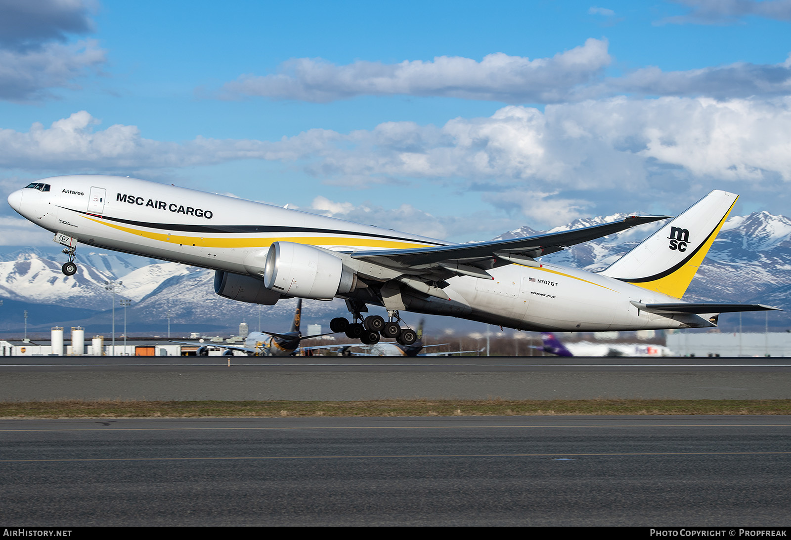 Aircraft Photo of N707GT | Boeing 777-F | MSC Air Cargo - Mediterranean Shipping Company | AirHistory.net #689346