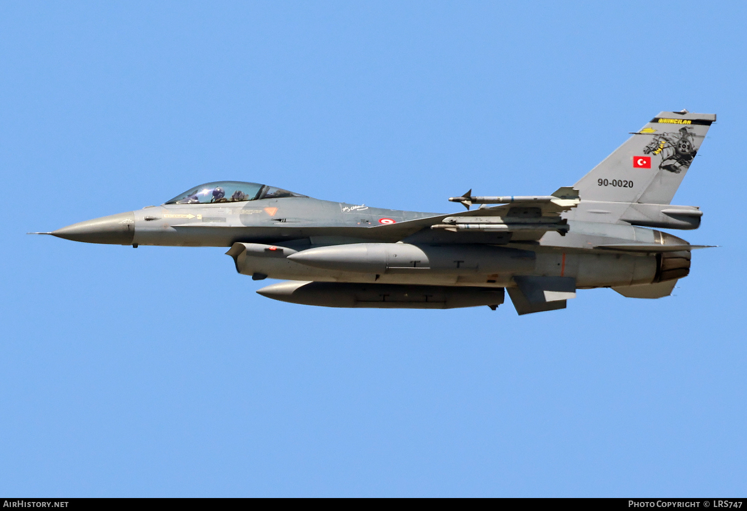 Aircraft Photo of 90-0020 | General Dynamics F-16CG Fighting Falcon | Turkey - Air Force | AirHistory.net #689350