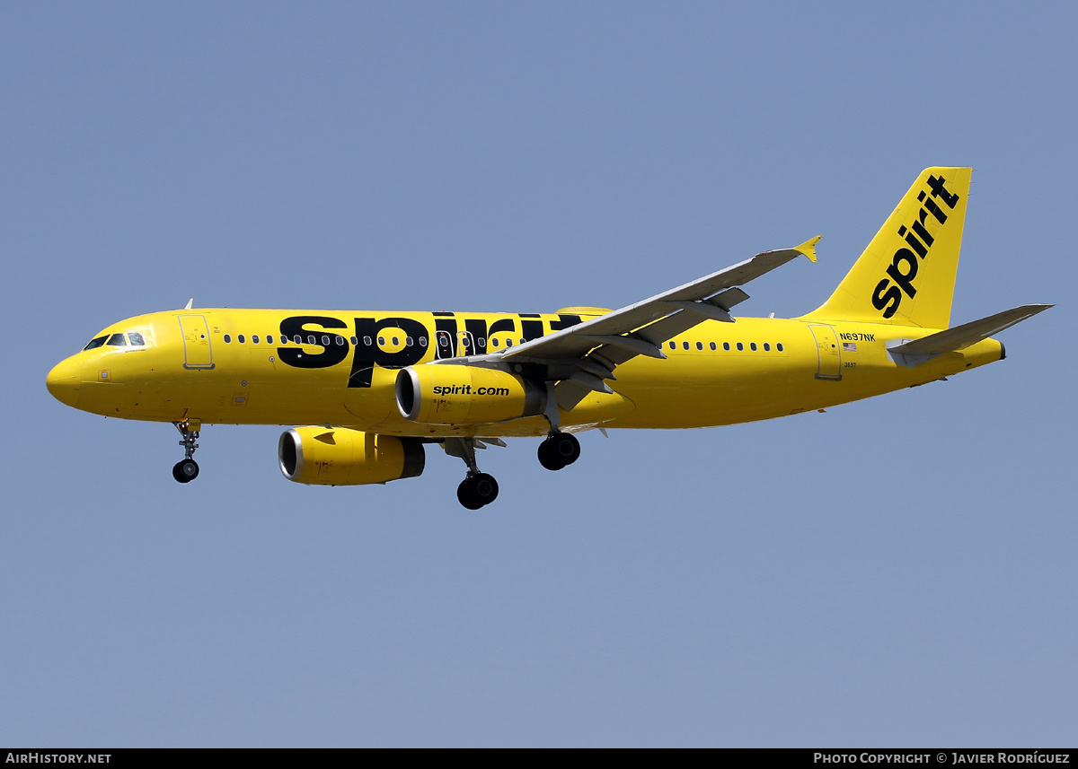 Aircraft Photo of N697NK | Airbus A320-232 | Spirit Airlines | AirHistory.net #689380