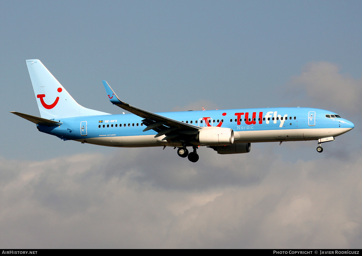 Aircraft Photo of SE-RFX | Boeing 737-8K5 | TUIfly Nordic | AirHistory.net #689391