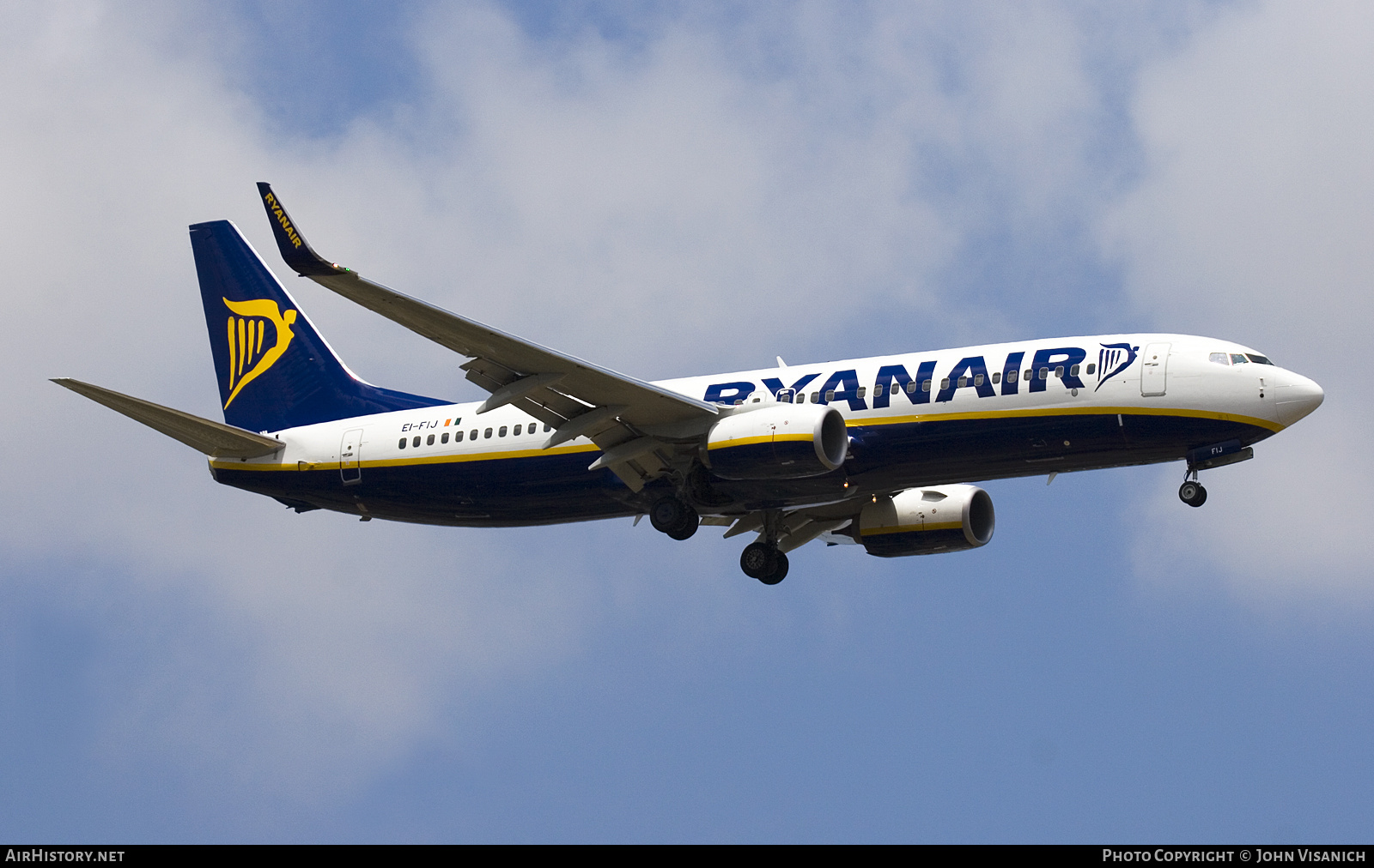 Aircraft Photo of EI-FIJ | Boeing 737-8AS | Ryanair | AirHistory.net #689515