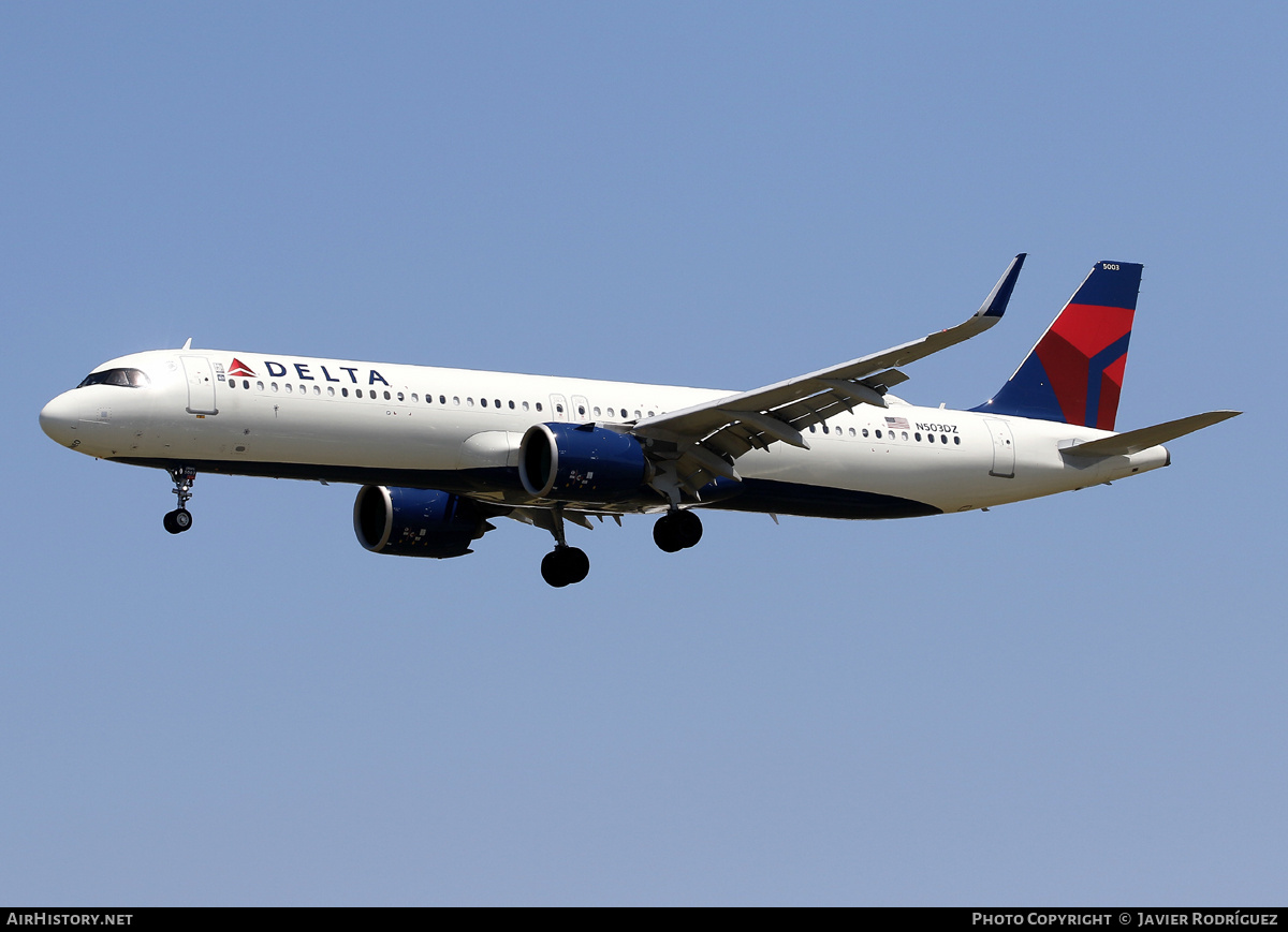 Aircraft Photo of N503DZ | Airbus A321-271NX | Delta Air Lines | AirHistory.net #689557