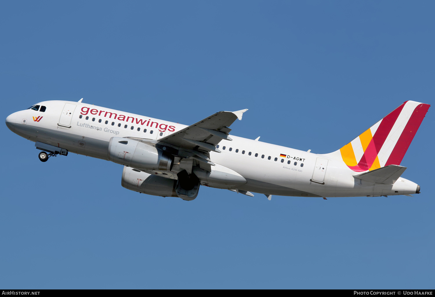 Aircraft Photo of D-AGWT | Airbus A319-132 | Germanwings | AirHistory.net #689590
