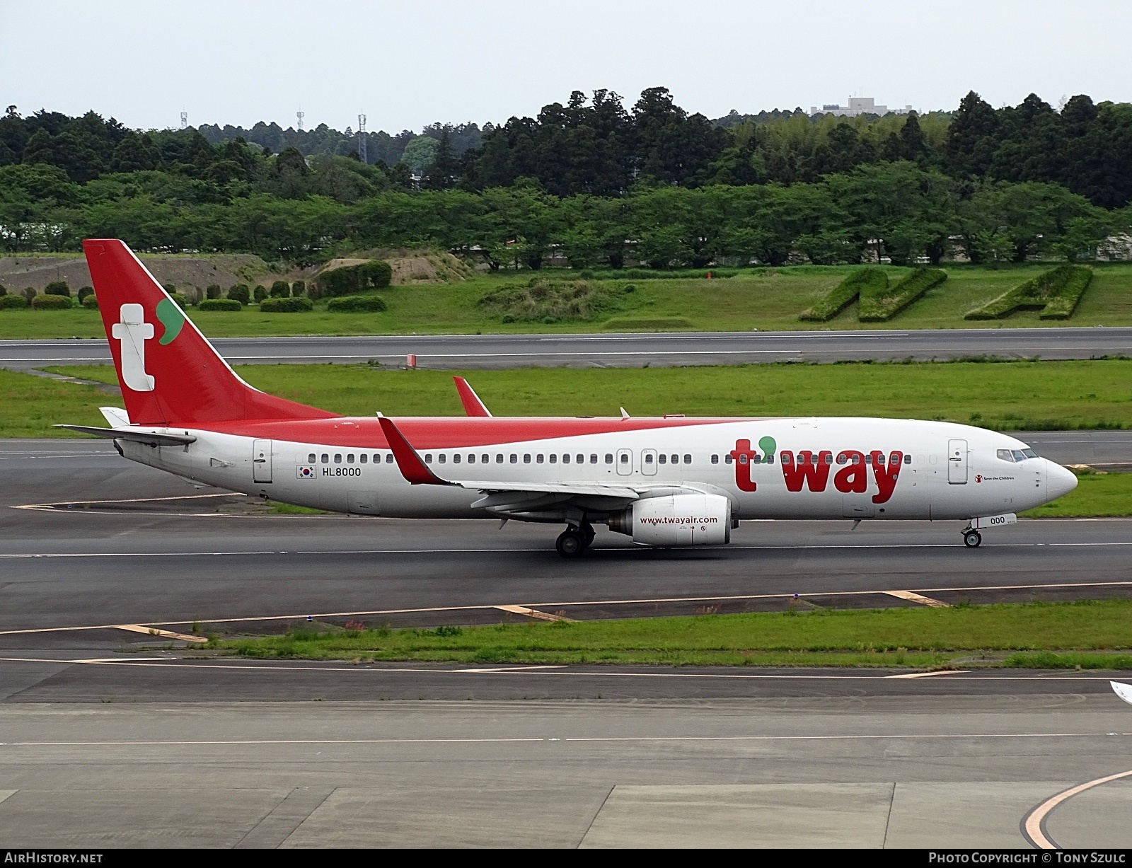 Aircraft Photo of HL8000 | Boeing 737-86N | T'way Air | AirHistory.net #689604