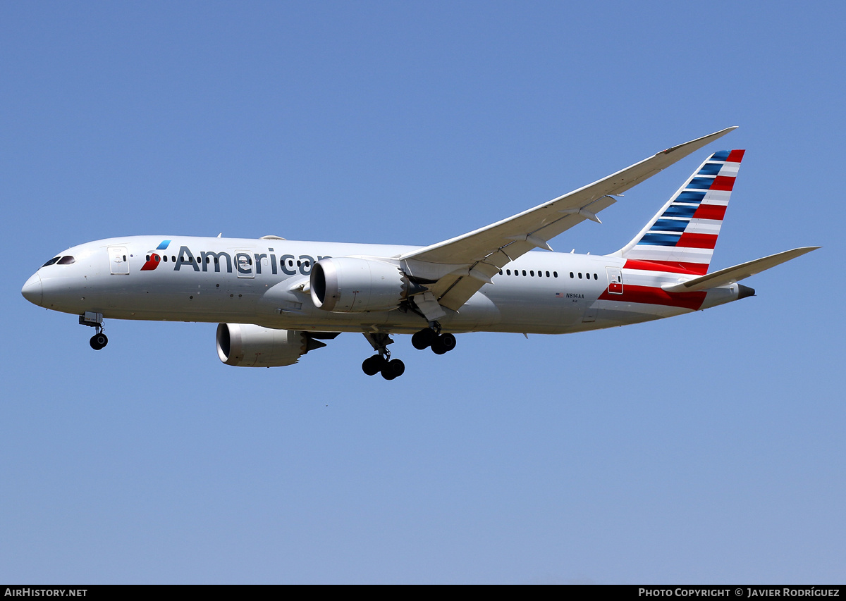 Aircraft Photo of N814AA | Boeing 787-8 Dreamliner | American Airlines | AirHistory.net #689693