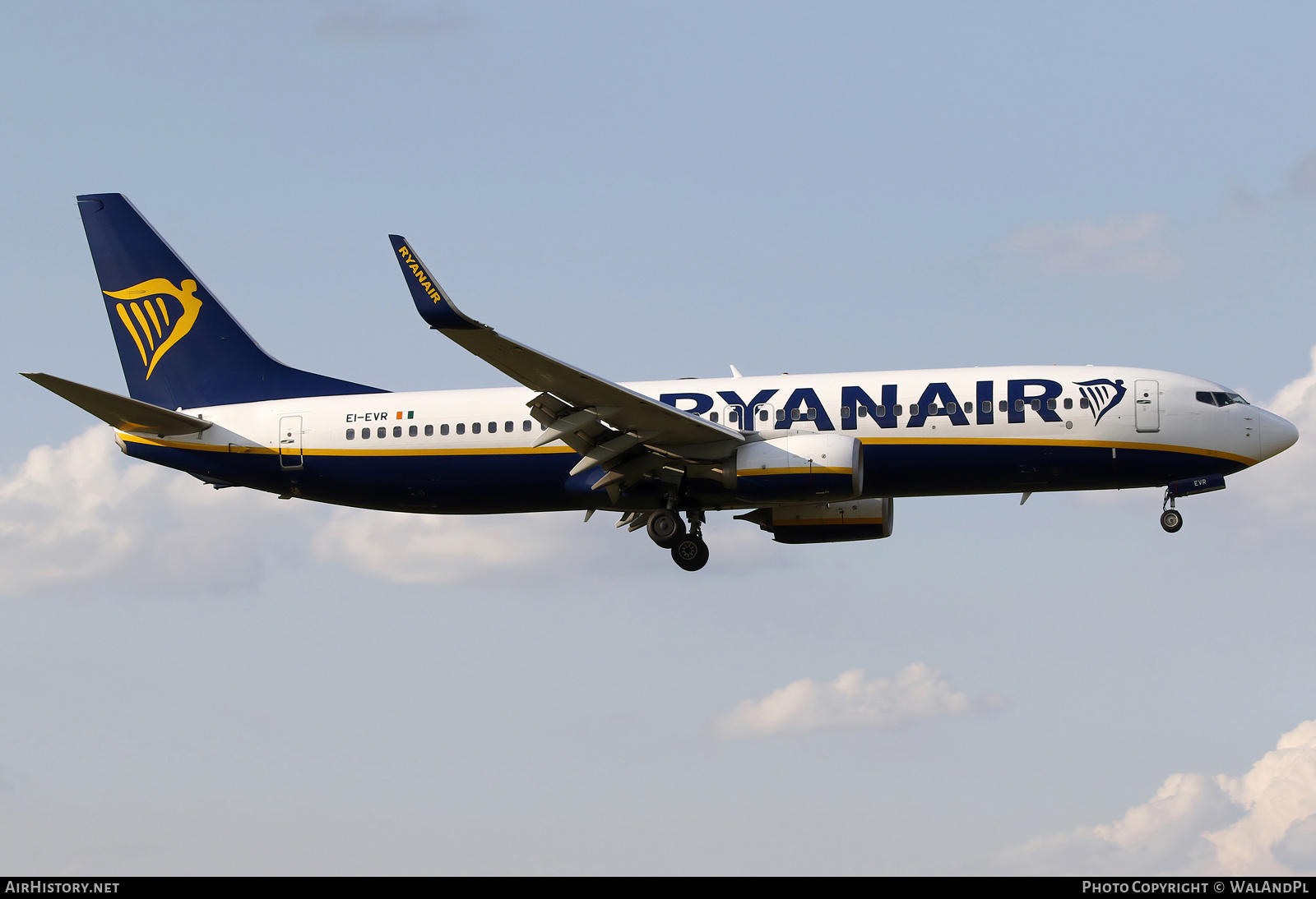 Aircraft Photo of EI-EVR | Boeing 737-8AS | Ryanair | AirHistory.net #689716