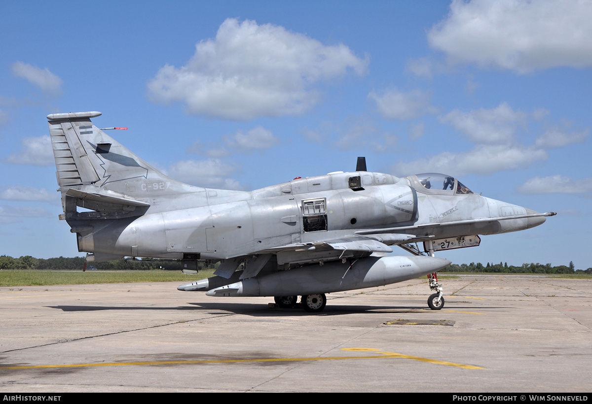 Aircraft Photo of C-927 | McDonnell Douglas A-4AR Skyhawk | Argentina - Air Force | AirHistory.net #689764
