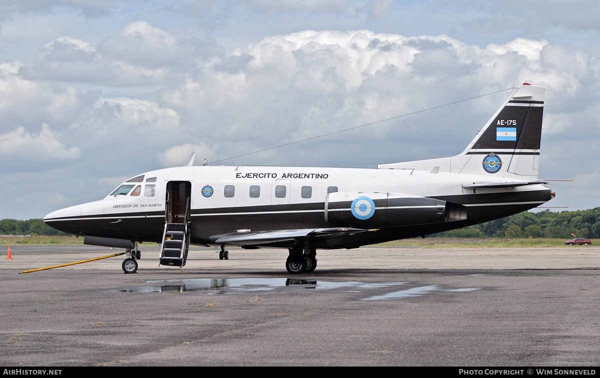 Aircraft Photo of AE-175 | North American Rockwell NA-380 Sabreliner 75A | Argentina - Army | AirHistory.net #689794